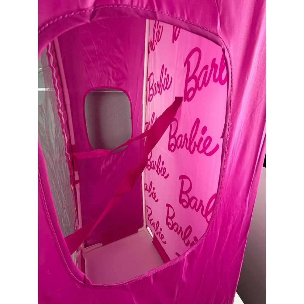 Spirit Halloween Kids Barbie Box Costume One Size Complete Poles Official